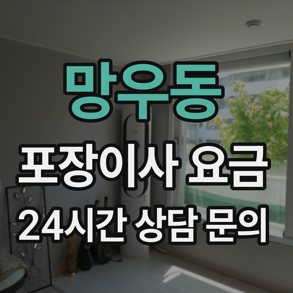 망우동 포장이사 요금