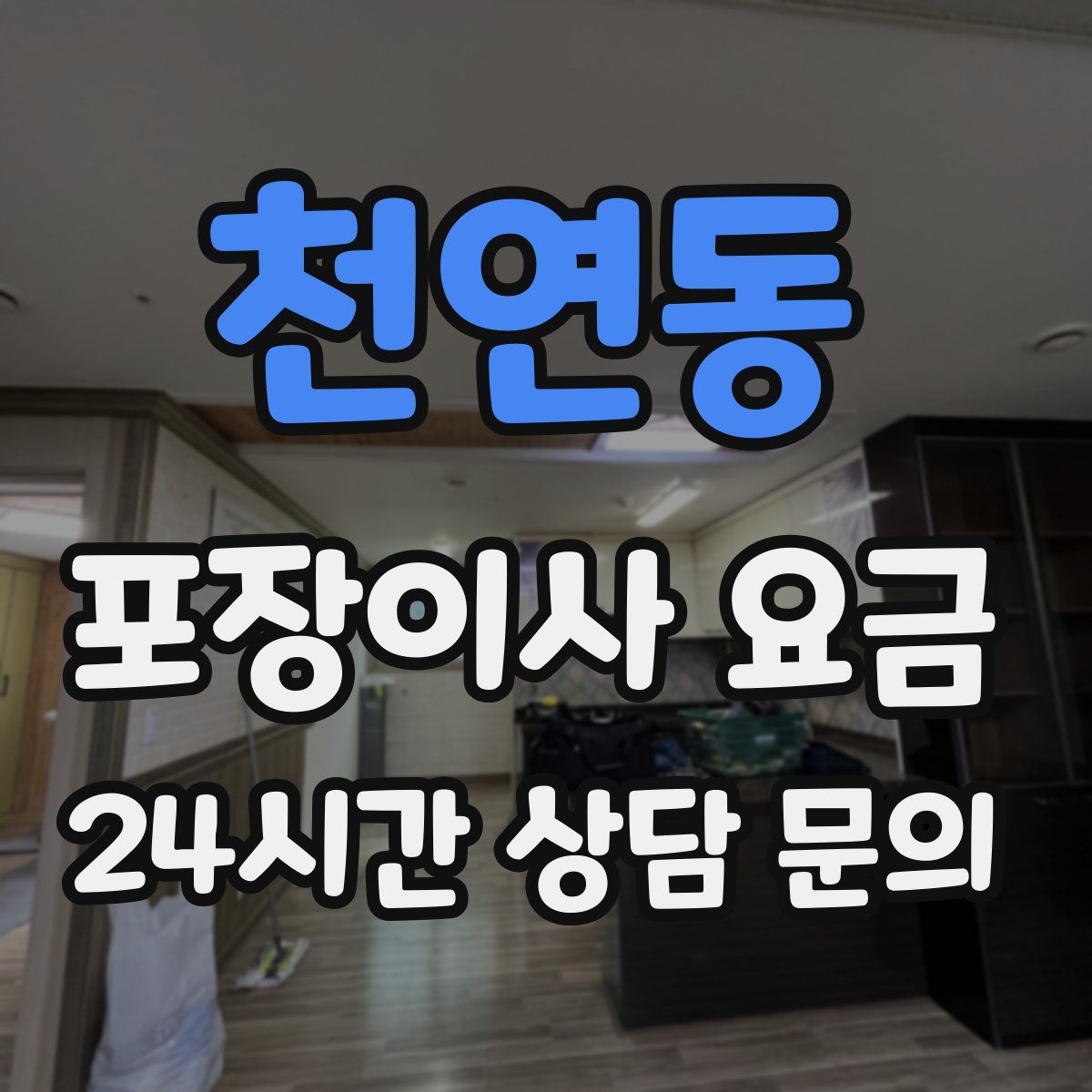 천연동 포장이사 요금