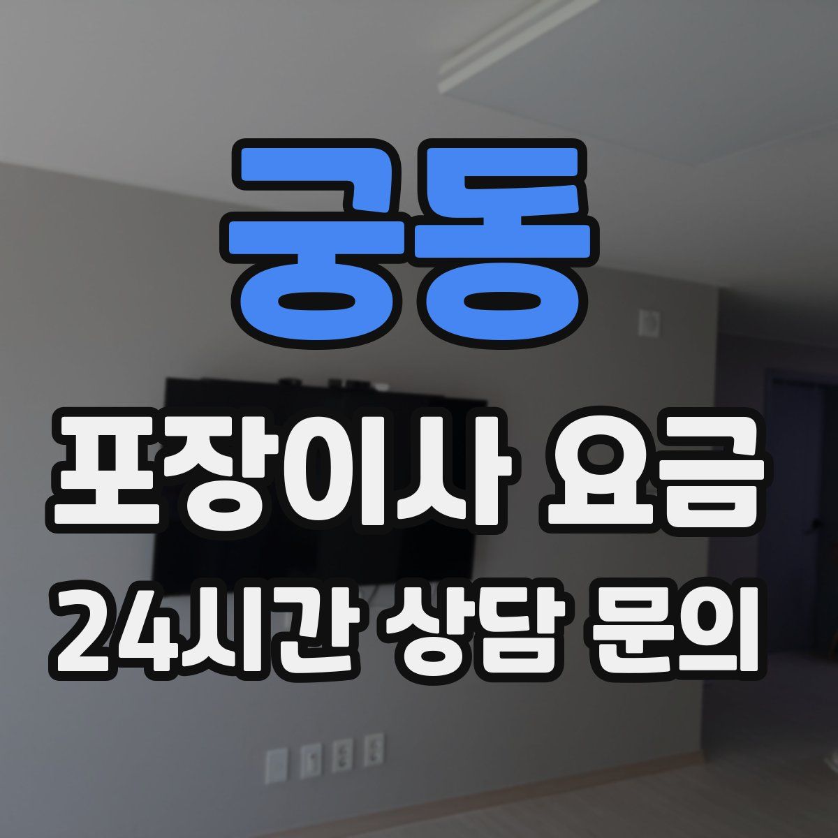 궁동 포장이사 요금