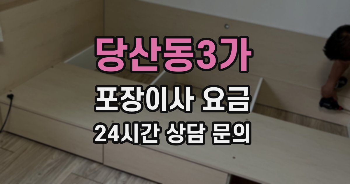 당산동3가 포장이사 요금