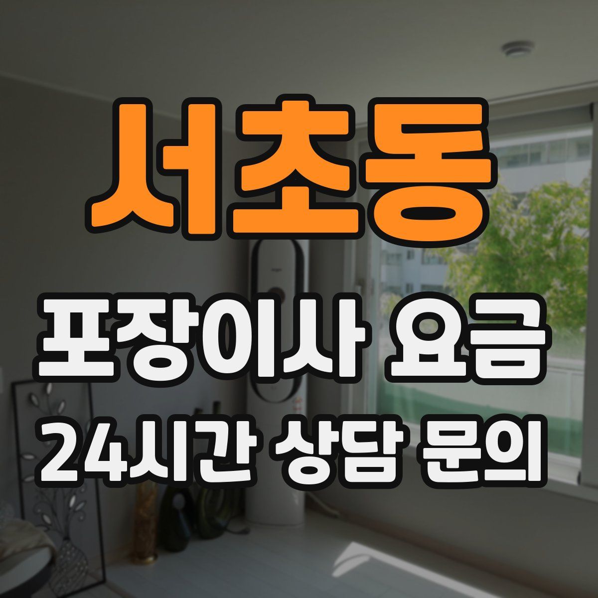 서초동 포장이사 요금