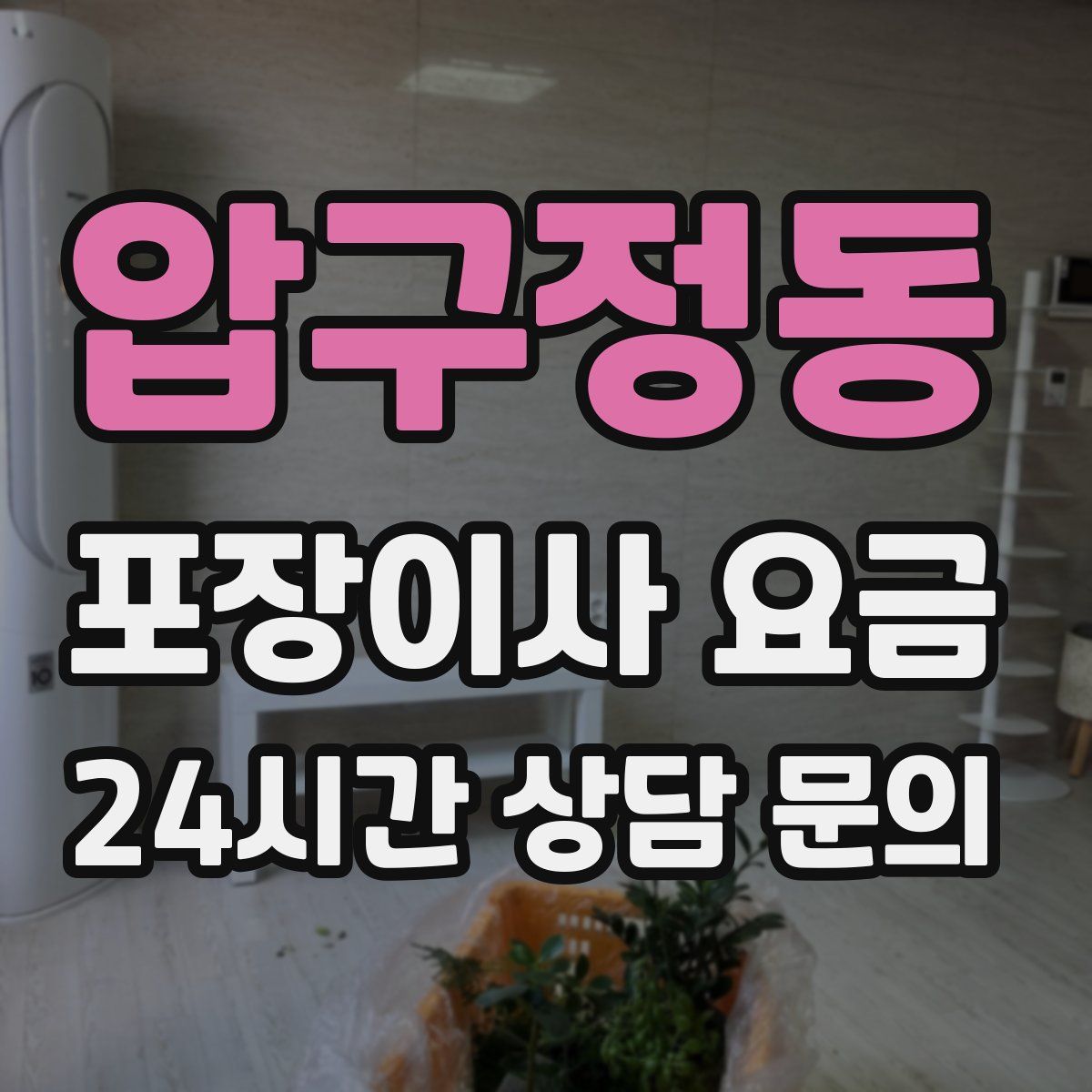 압구정동 포장이사 요금