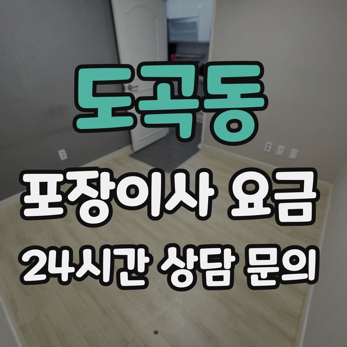 도곡동 포장이사 요금