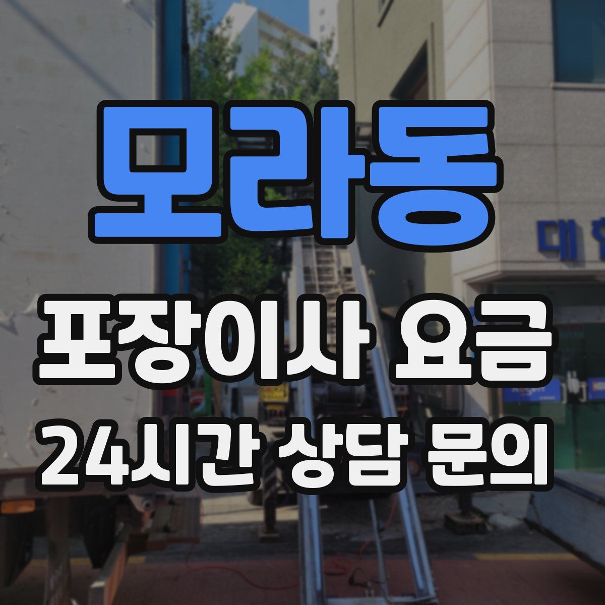 모라동 포장이사 요금