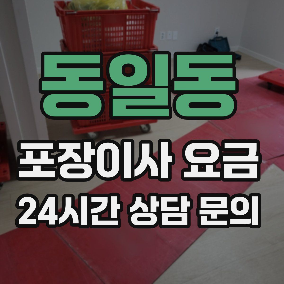 동일동 포장이사 요금