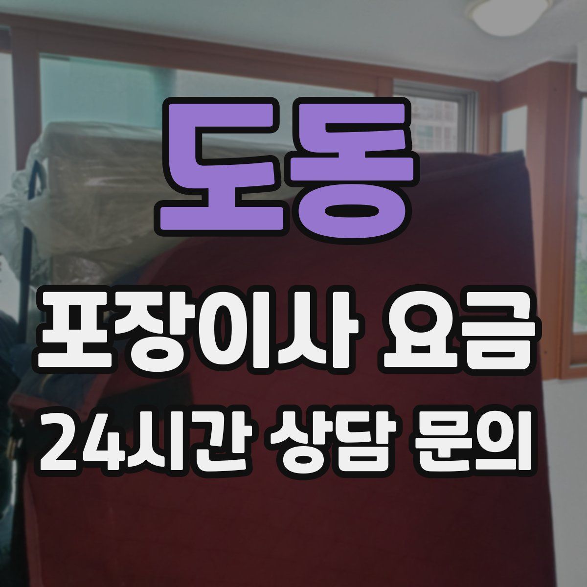 도동 포장이사 요금