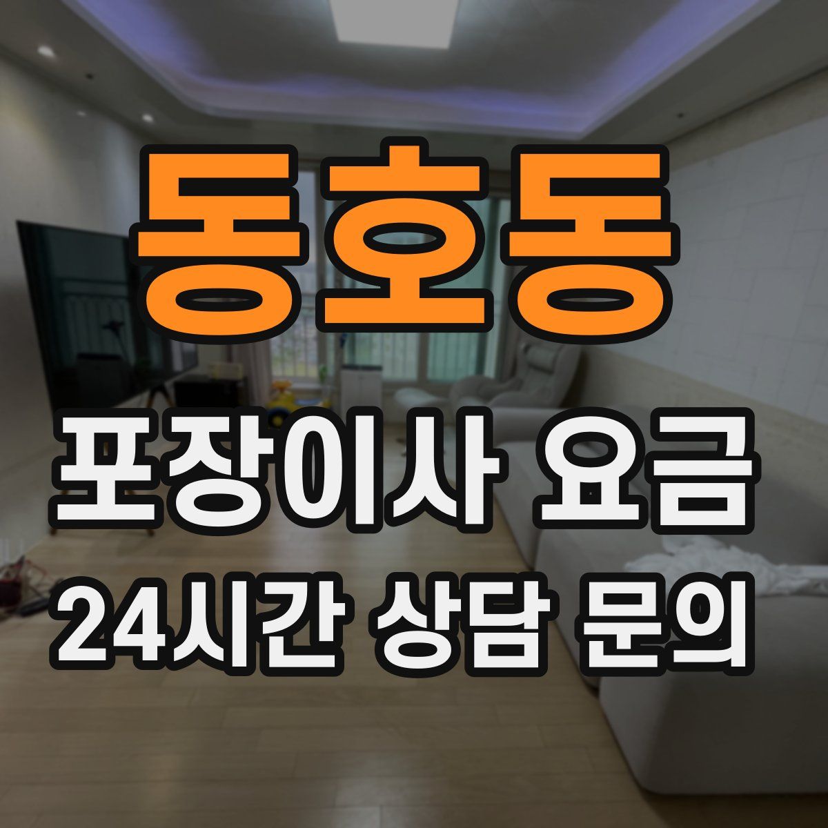 동호동 포장이사 요금