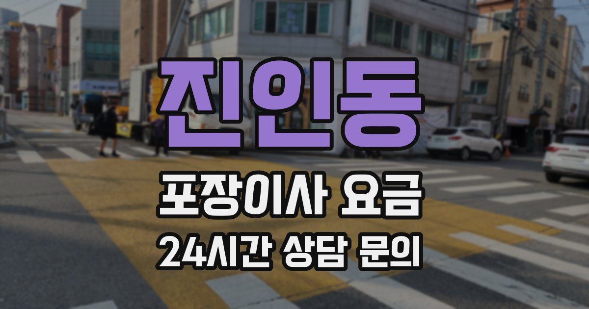 진인동 포장이사 요금