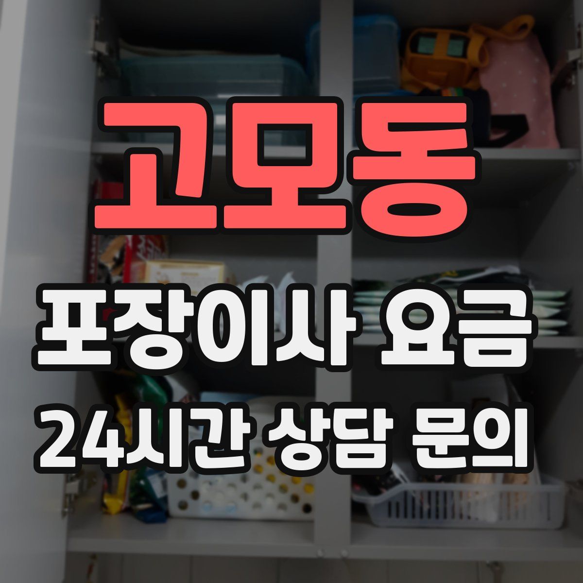 고모동 포장이사 요금