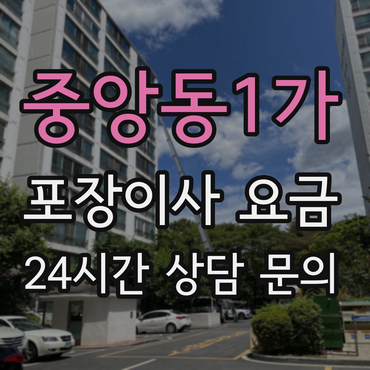 중앙동1가 포장이사 요금