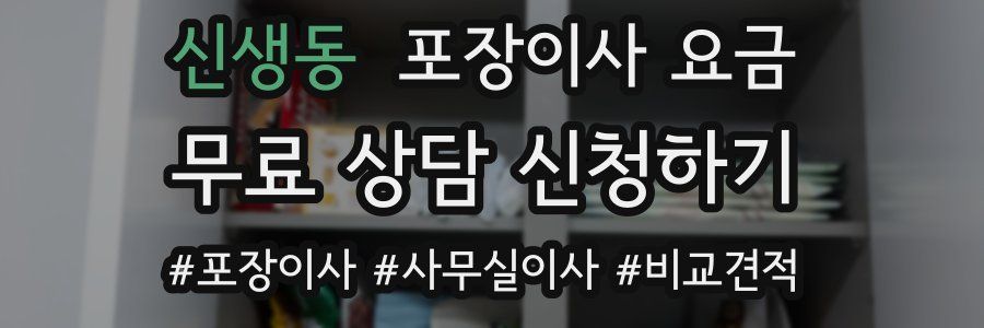 신생동 포장이사 요금