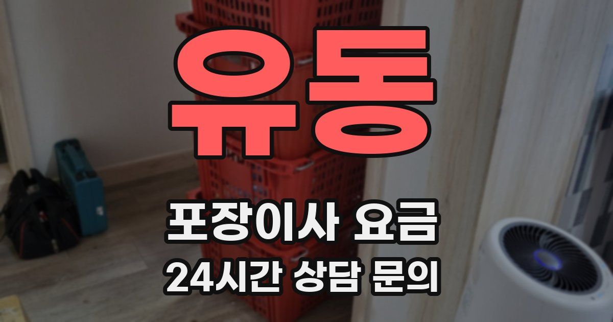 유동 포장이사 요금