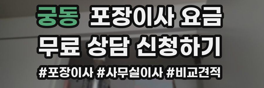 궁동 포장이사 요금