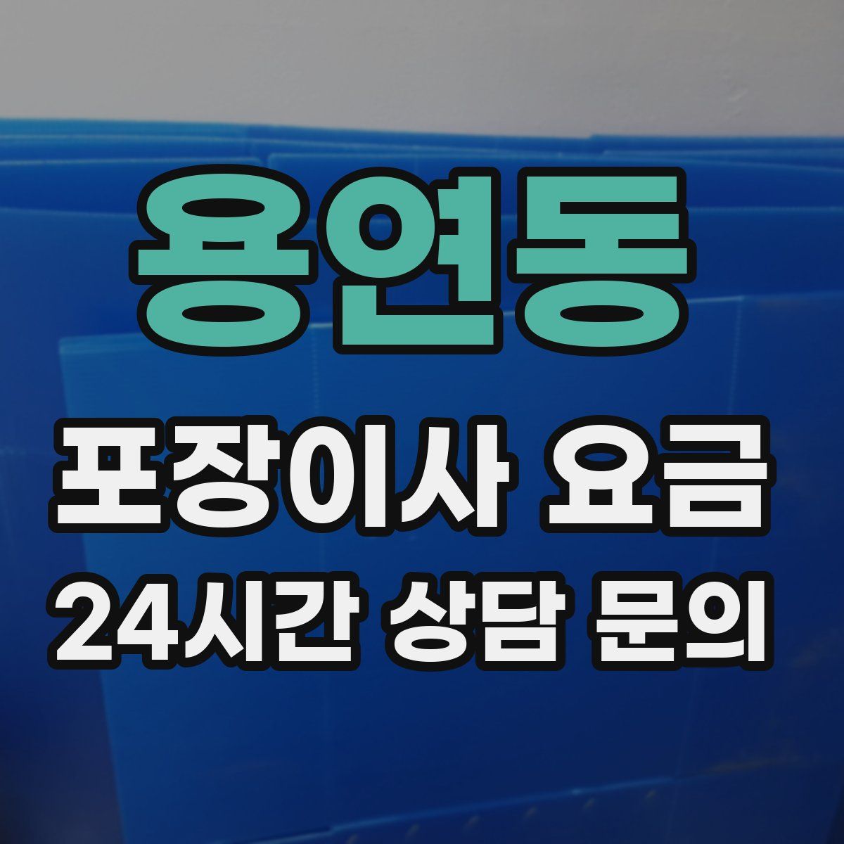 용연동 포장이사 요금