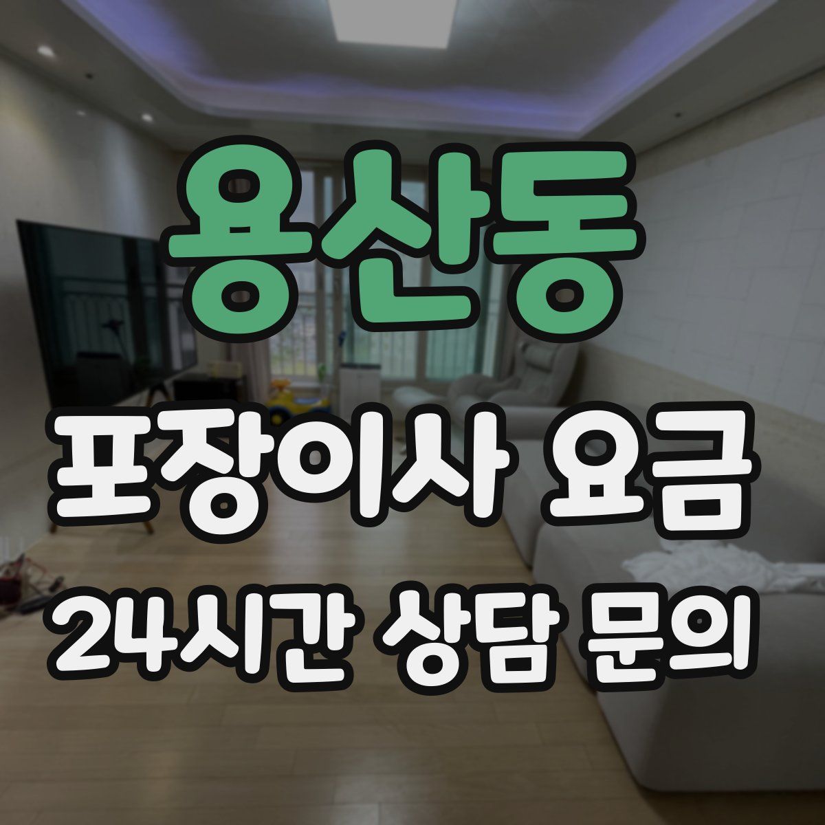 용산동 포장이사 요금