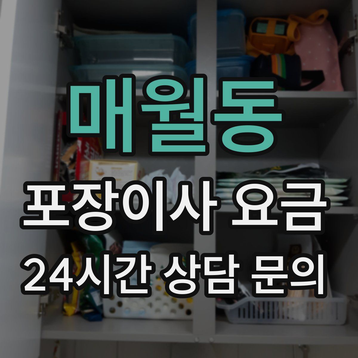 매월동 포장이사 요금