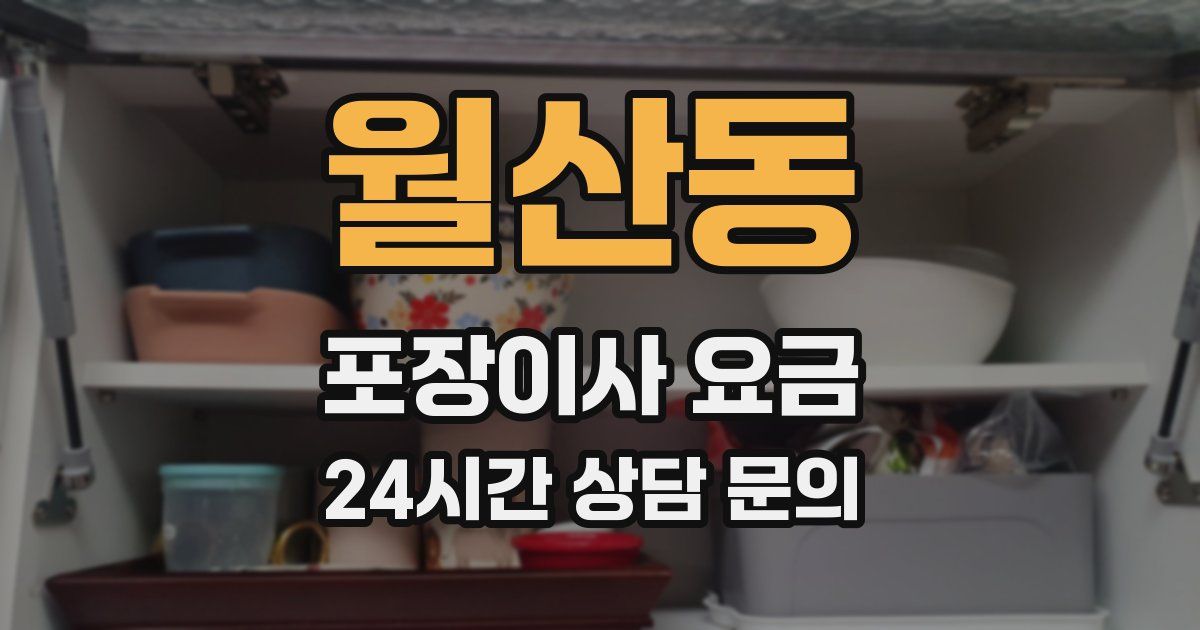 월산동 포장이사 요금