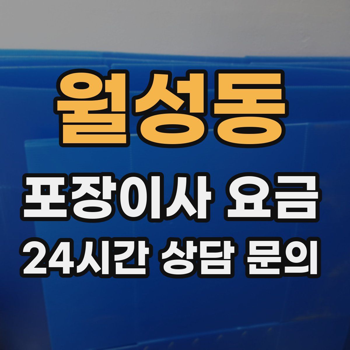 월성동 포장이사 요금