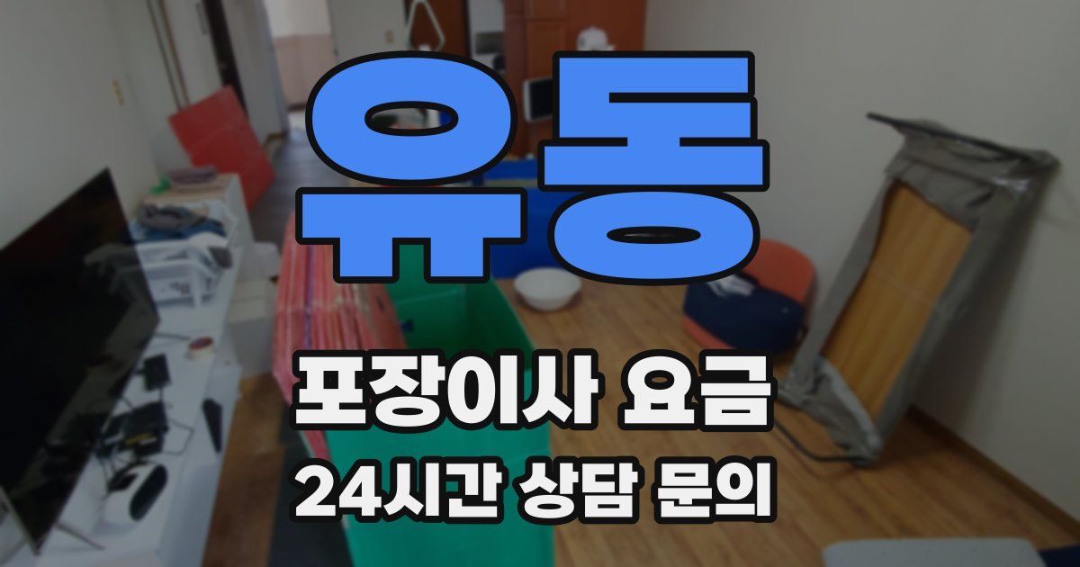 유동 포장이사 요금