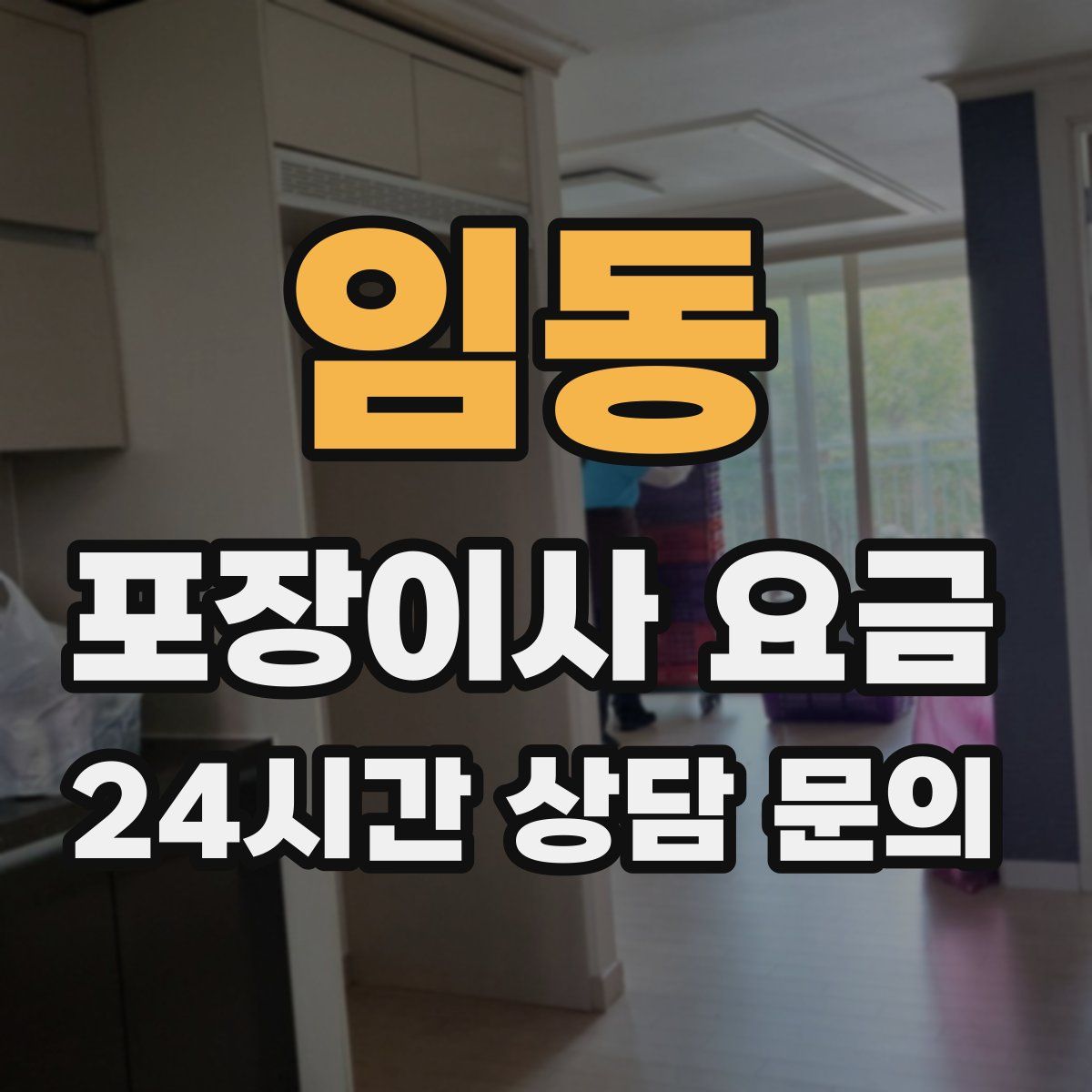 임동 포장이사 요금