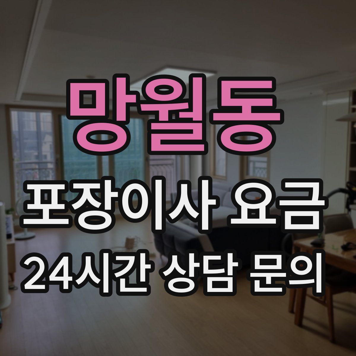 망월동 포장이사 요금