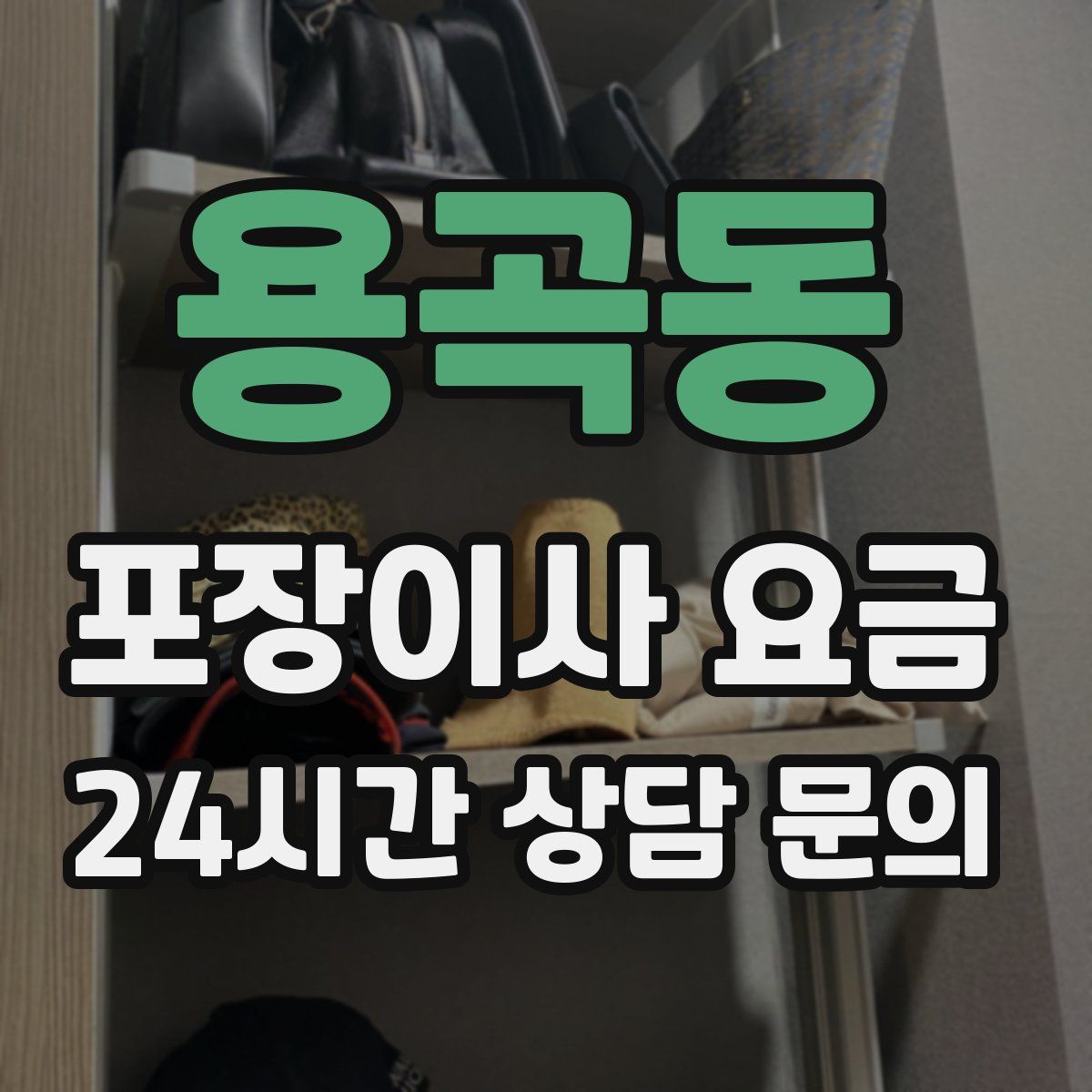 용곡동 포장이사 요금