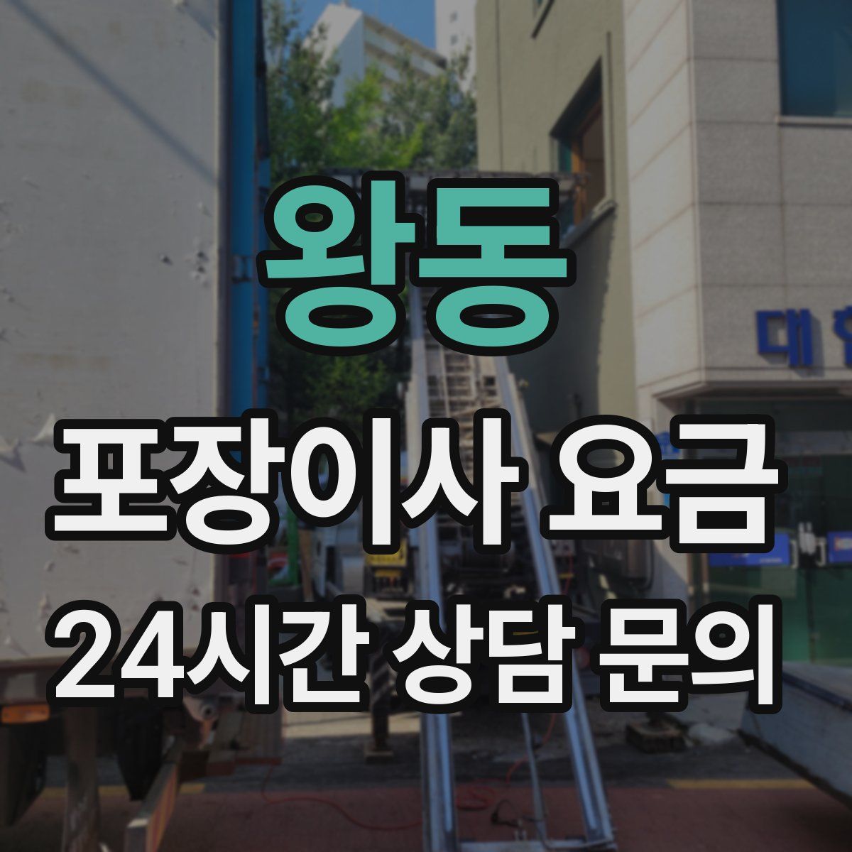 왕동 포장이사 요금