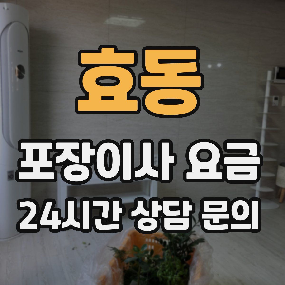 효동 포장이사 요금