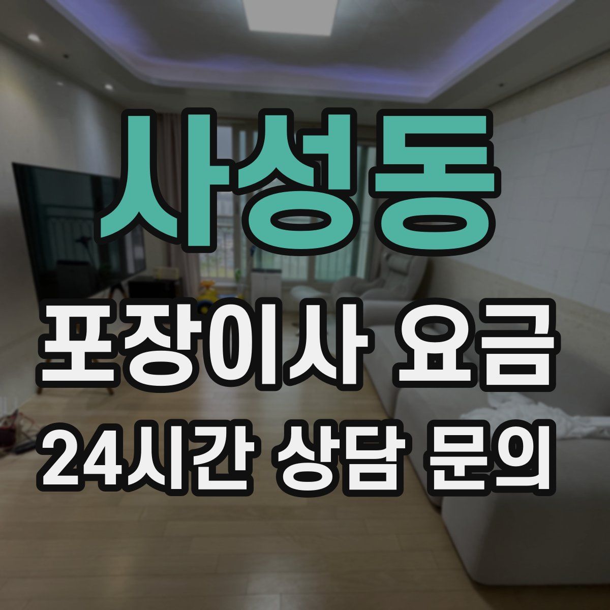 사성동 포장이사 요금