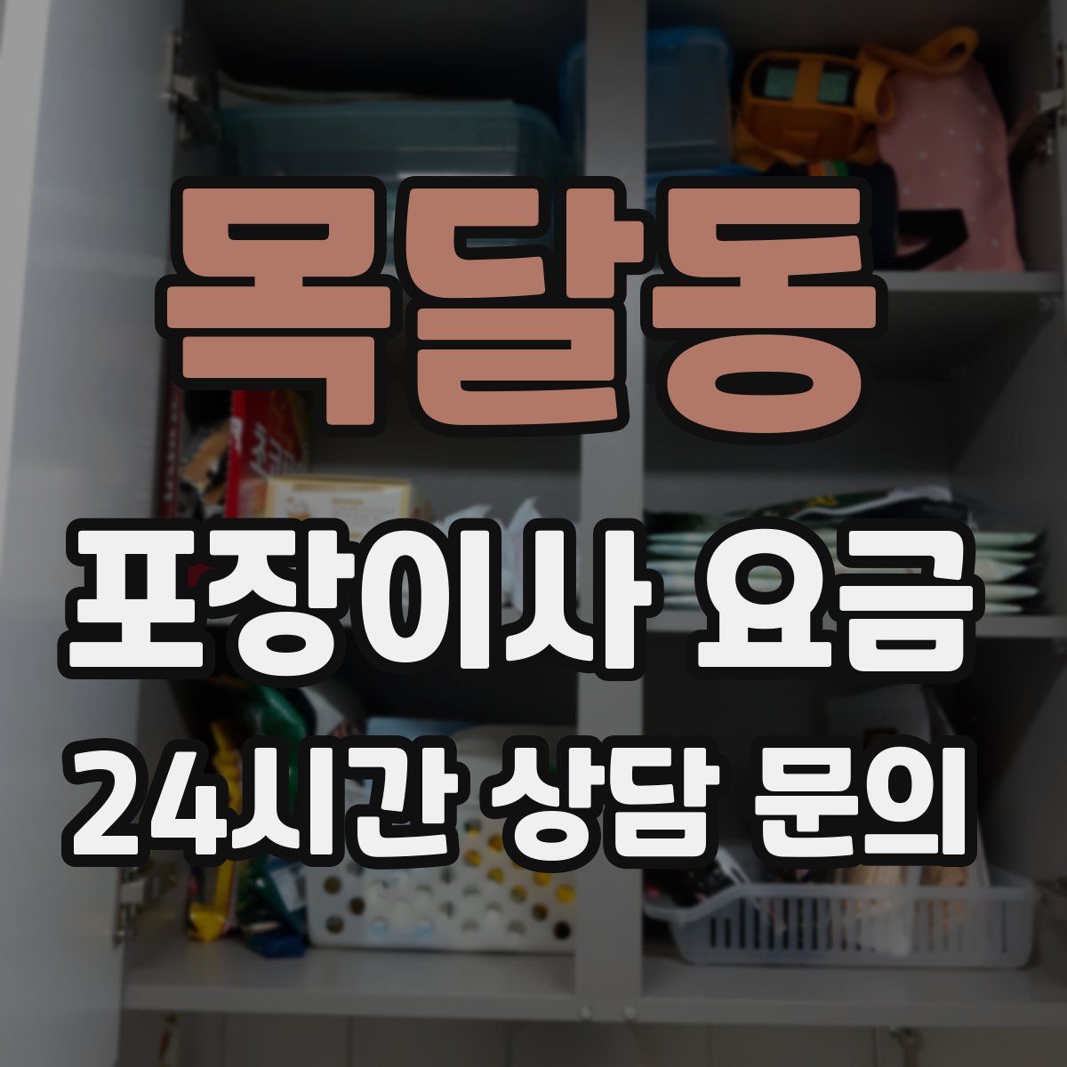 목달동 포장이사 요금