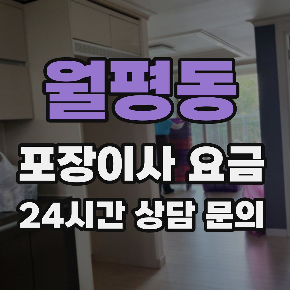 월평동 포장이사 요금