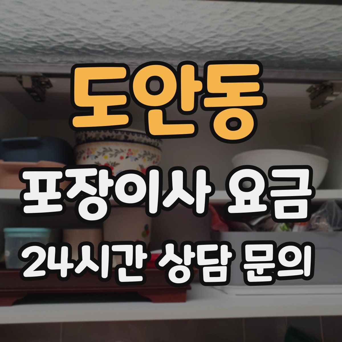 도안동 포장이사 요금