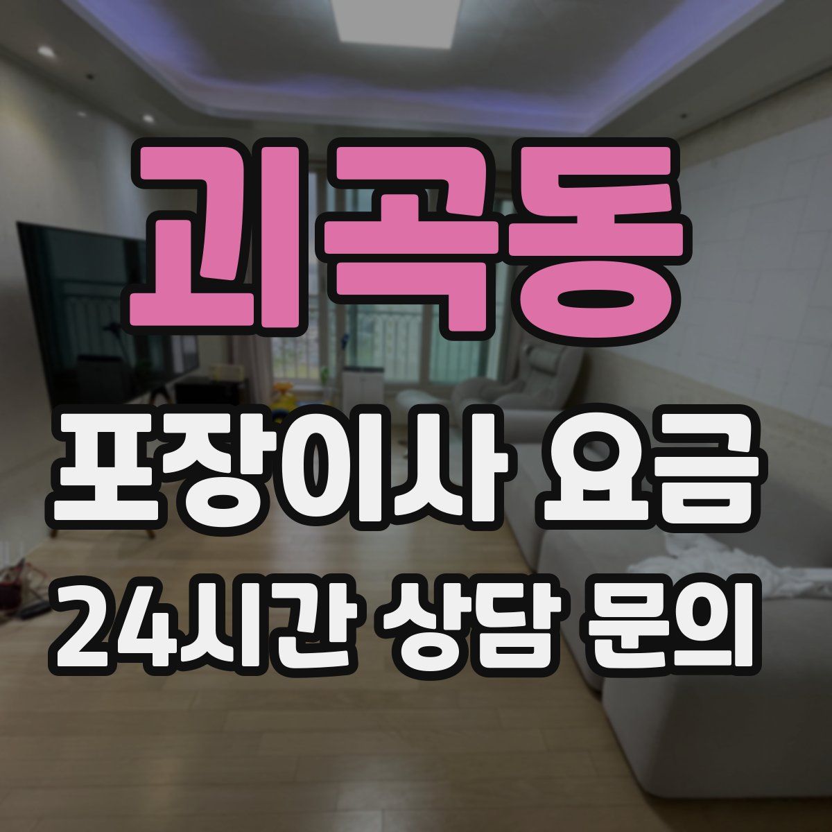 괴곡동 포장이사 요금