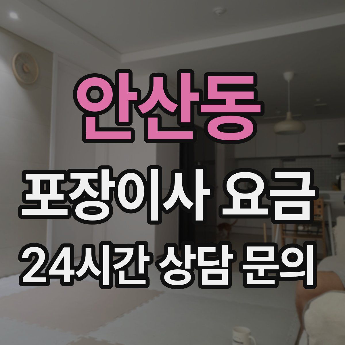 안산동 포장이사 요금