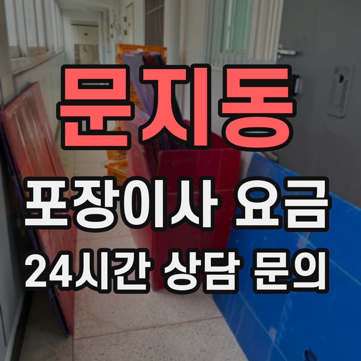 문지동 포장이사 요금