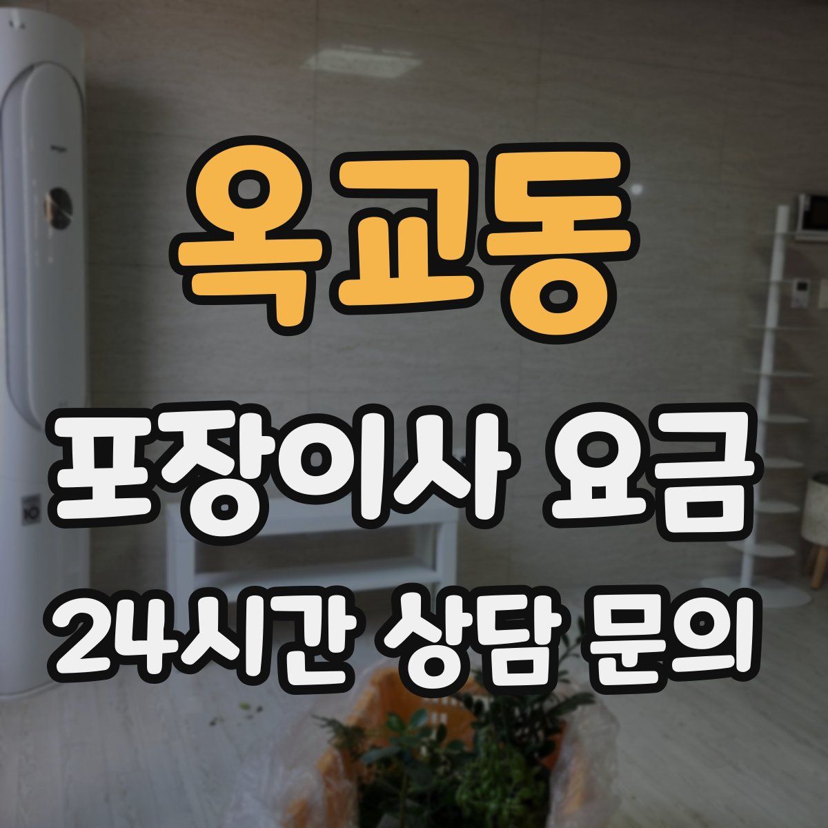 옥교동 포장이사 요금