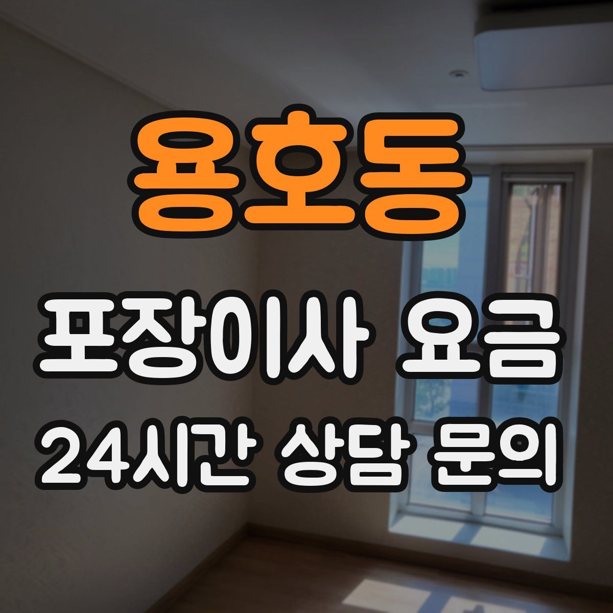 용호동 포장이사 요금