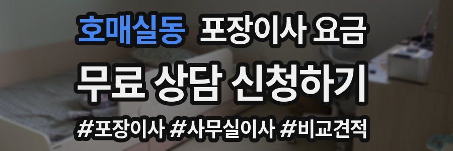 호매실동 포장이사 요금