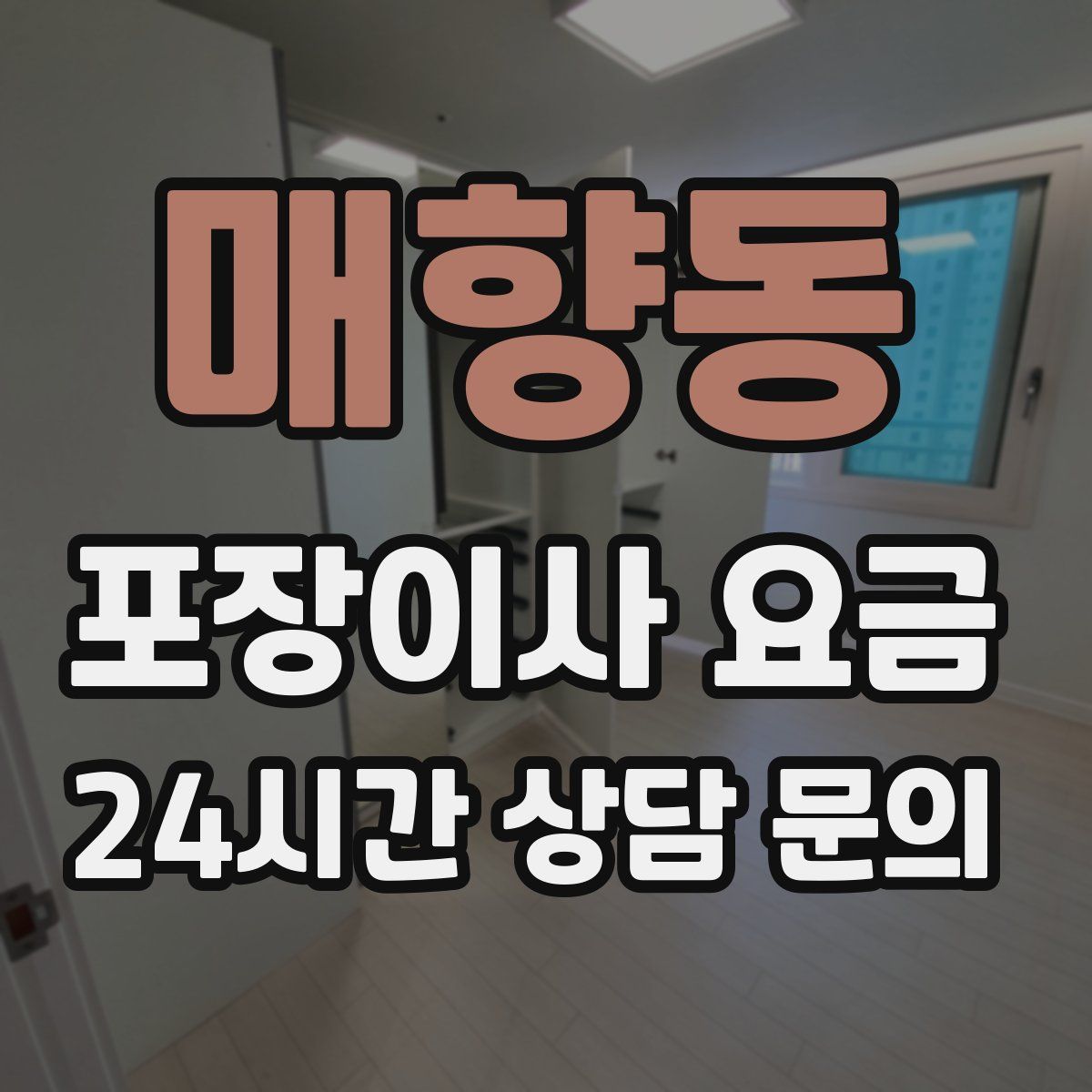 매향동 포장이사 요금