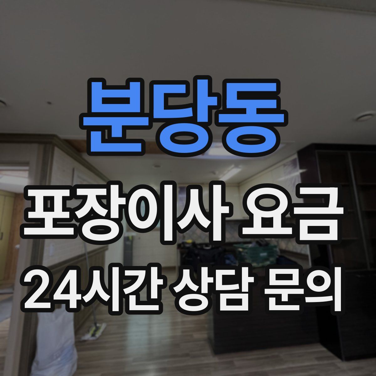 분당동 포장이사 요금