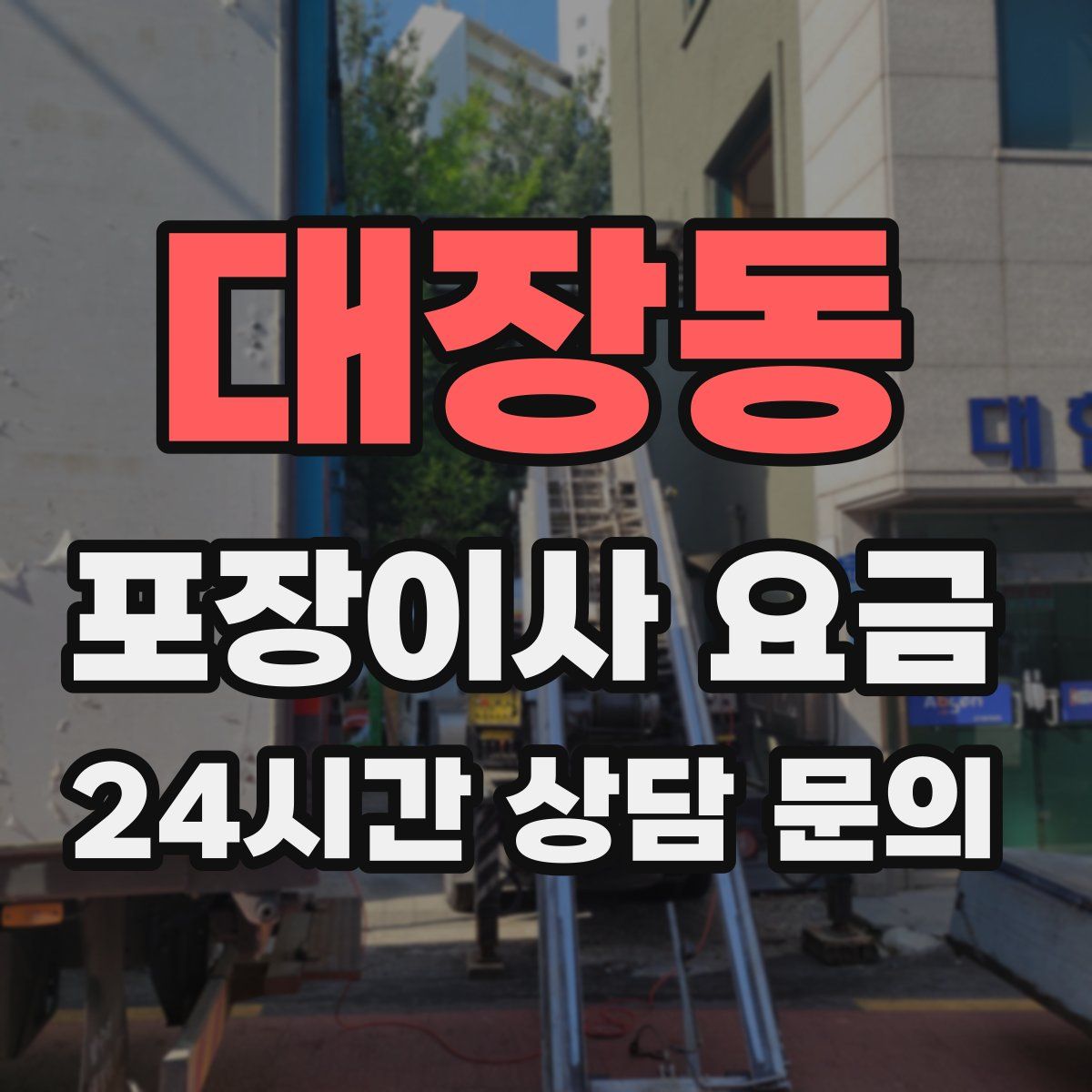 대장동 포장이사 요금