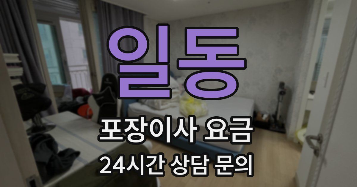 일동 포장이사 요금