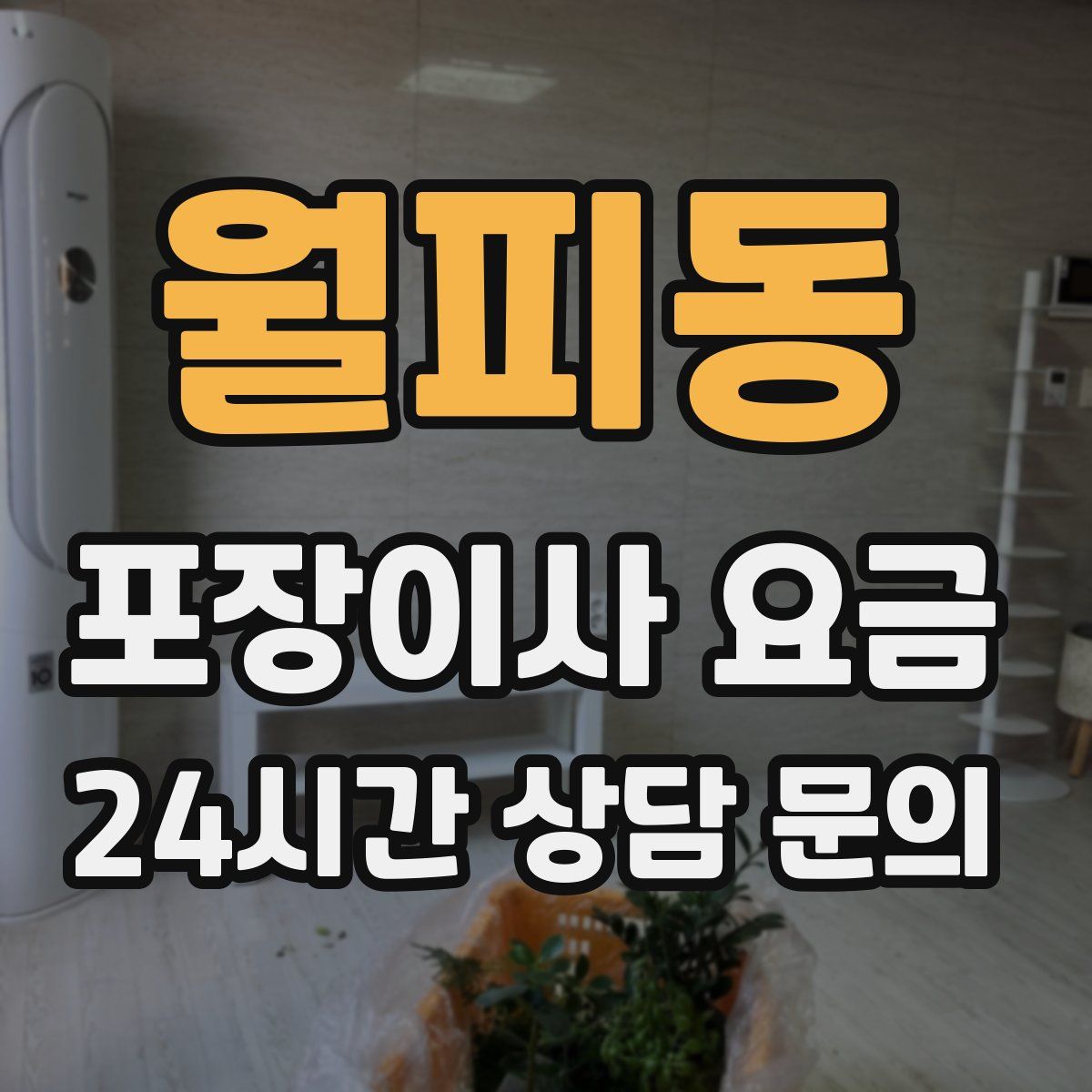 월피동 포장이사 요금