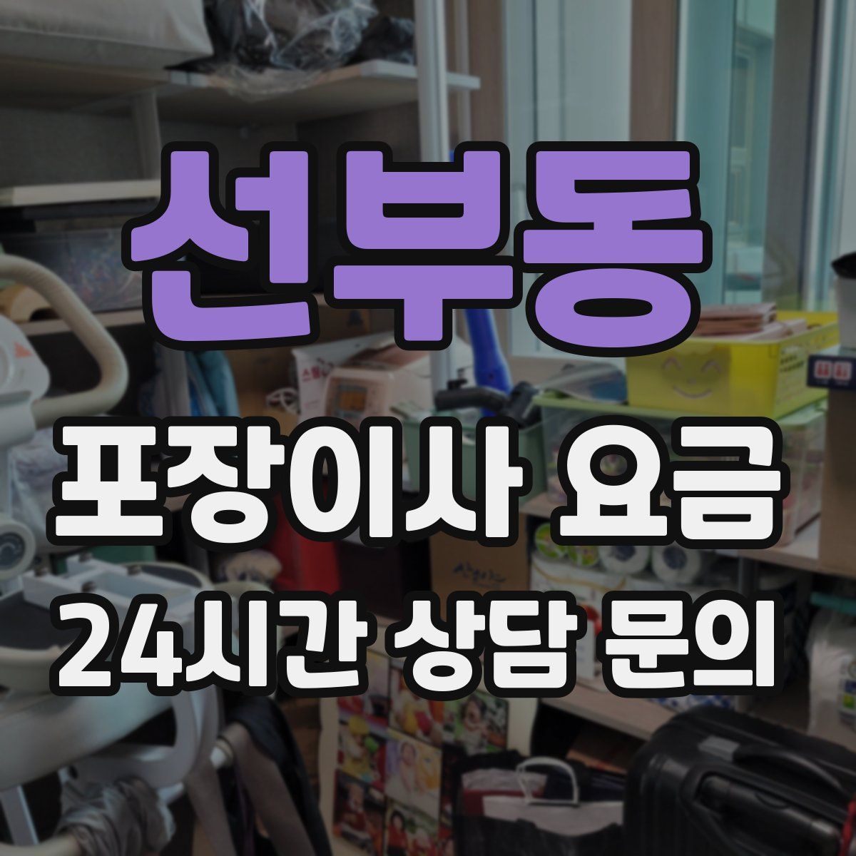 선부동 포장이사 요금