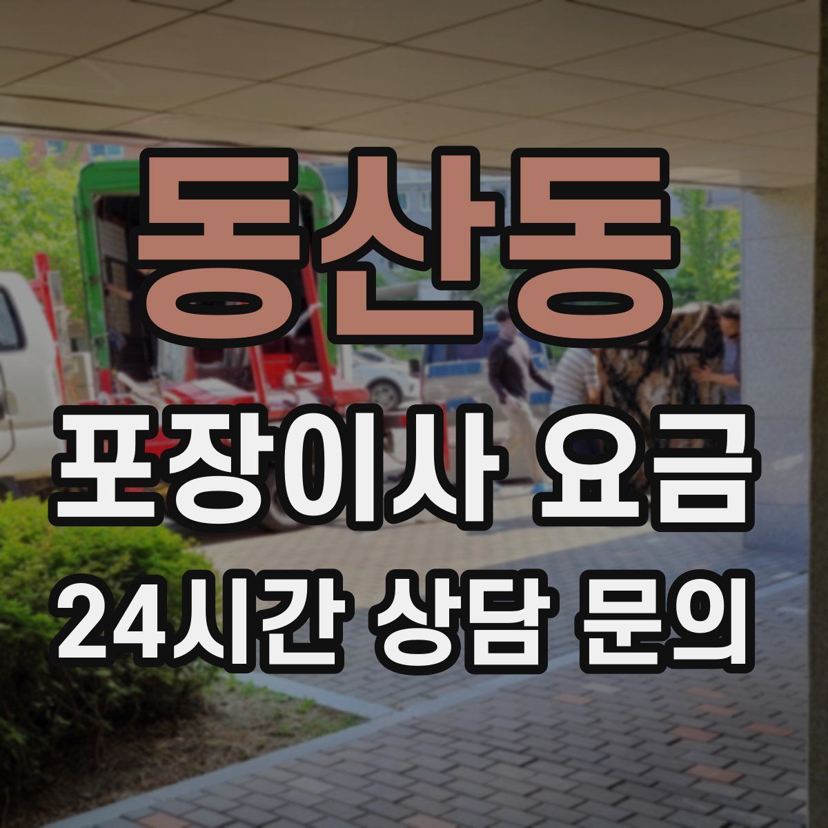 동산동 포장이사 요금