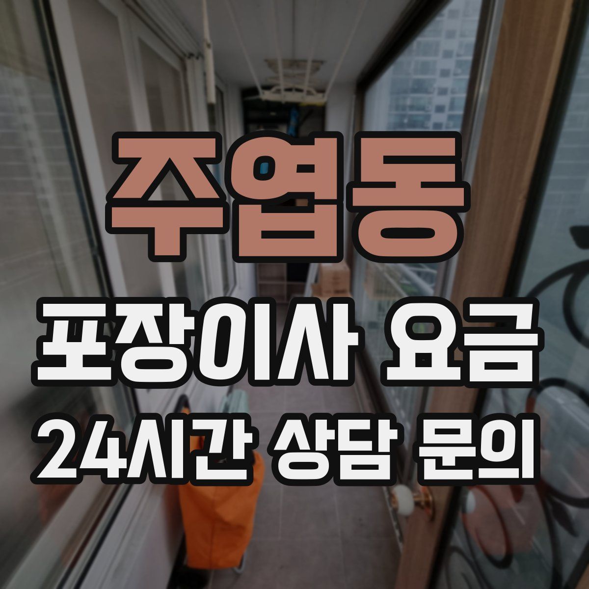 주엽동 포장이사 요금