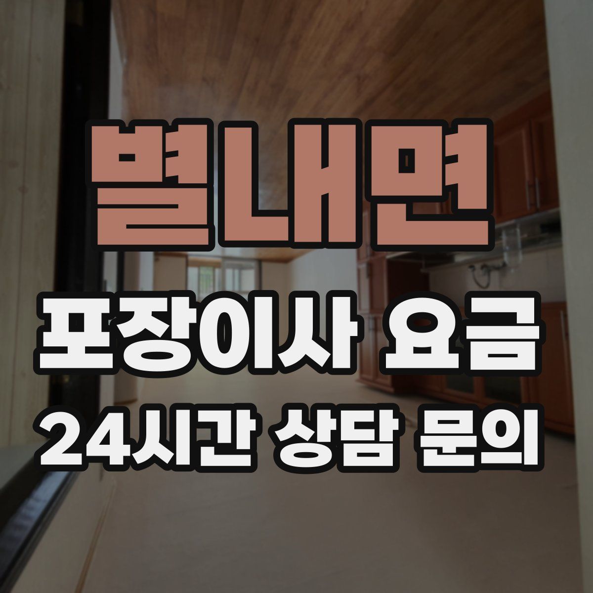 별내면 포장이사 요금