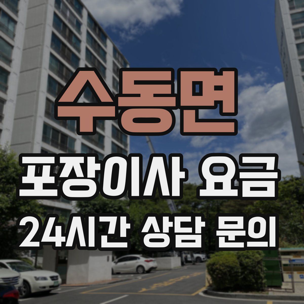 수동면 포장이사 요금