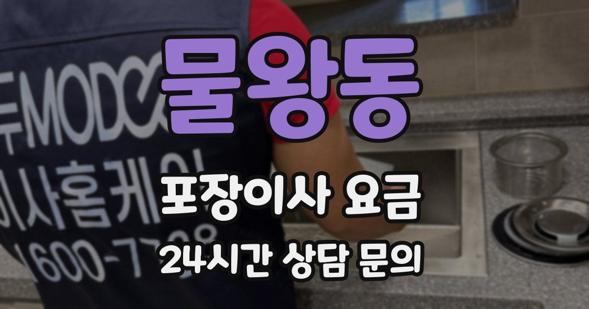 물왕동 포장이사 요금