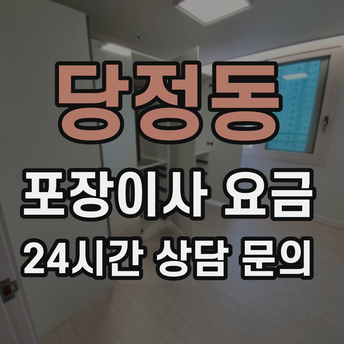 당정동 포장이사 요금